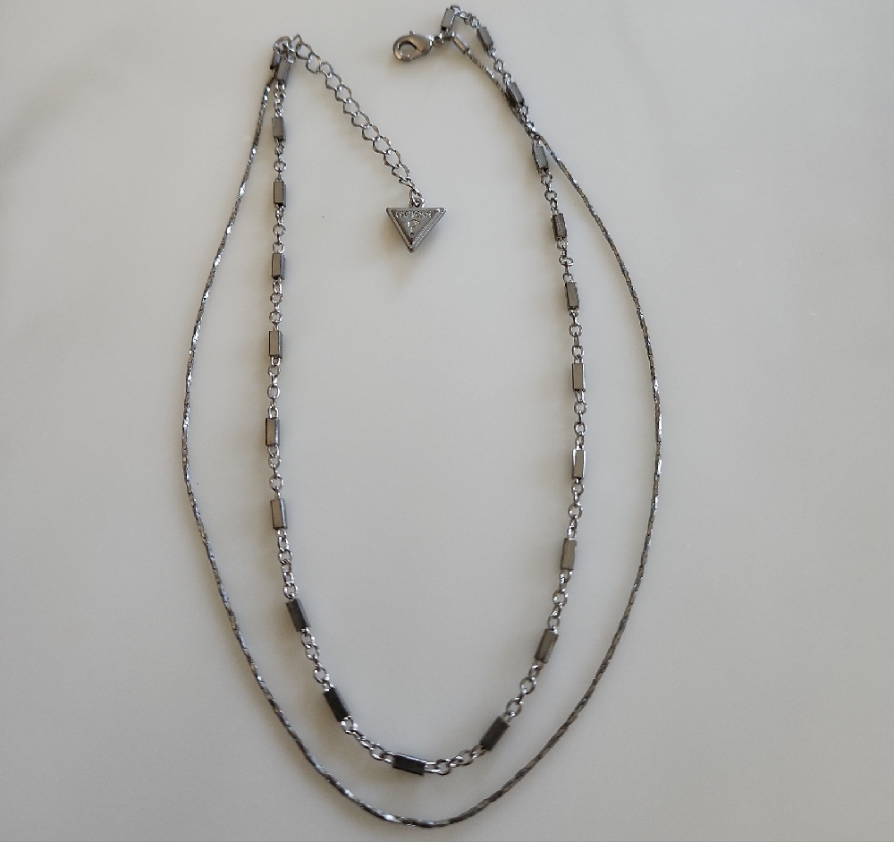 Guess Elegant Silver Layer Necklace